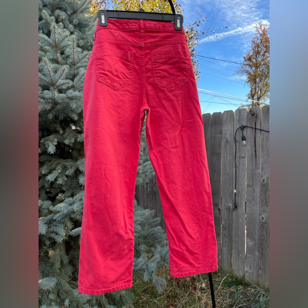 Christopher Blue hot pink jeans, size 8